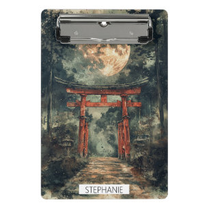 Vermilion Temple Gate Watercolor Ink (3) Mini Clipboard