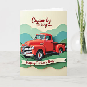 Vermilion Truck Fathers Day Card