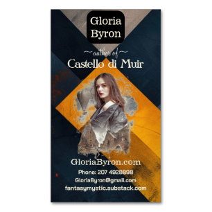 Vermillion Black Bookmarks Author Promotions  Busi Magnetic Business Card