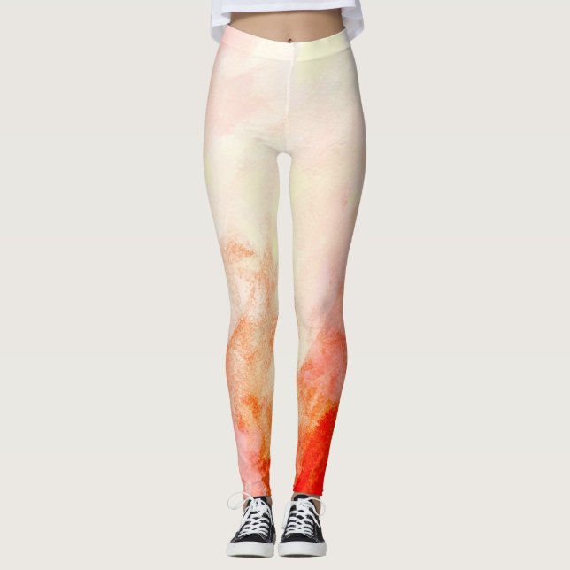 Vermillion Nebula  Leggings (Front)