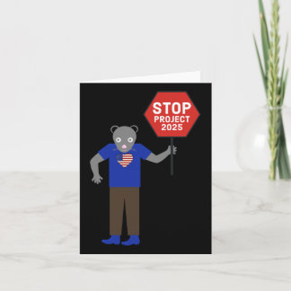 “vermin” Activist Stop Project 2025. Card