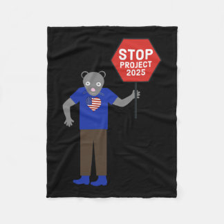 “vermin” Activist Stop Project 2025. Fleece Blanket