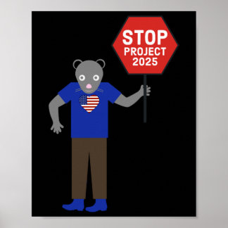 “vermin” Activist Stop Project 2025.  Poster