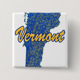 Vermont 15 Cm Square Badge