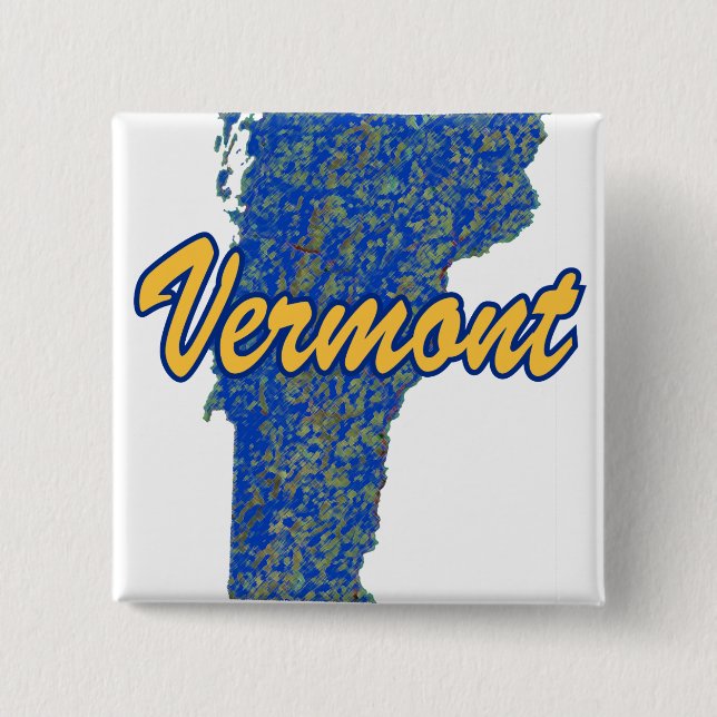 Vermont 15 Cm Square Badge (Front)