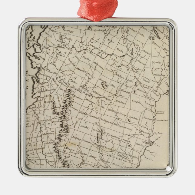 Vermont 4 metal ornament (Front)