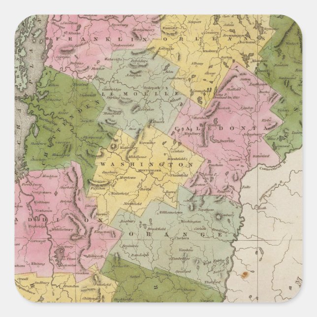 Vermont 7 square sticker (Front)