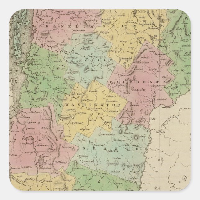 Vermont 8 square sticker (Front)