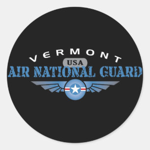 Vermont Air National Guard Classic Round Sticker