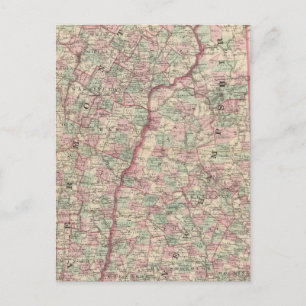 Vermont and New Hampshire 2 Postcard