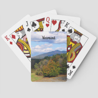 Vermont autumn playing cards