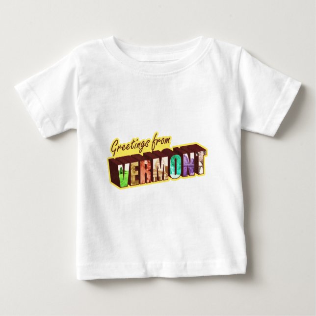 Vermont` Baby T-Shirt (Front)