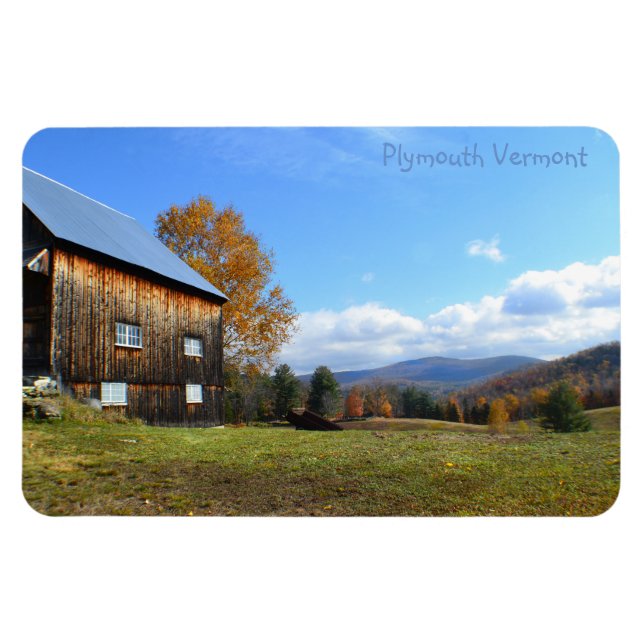 Vermont Barn and View Magnet (Horizontal)