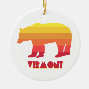 Vermont Bear Ceramic Ornament