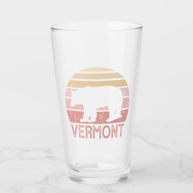 Vermont Bear Glass (Front)