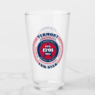 Vermont Circular Typography Design Glass
