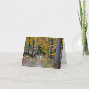 Vermont Country Path Note Card