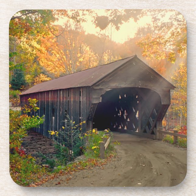Vermont Covered Bridge Coaster (Front)