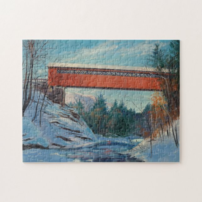 Vermont Covered Bridge Jigsaw Puzzle (Horizontal)