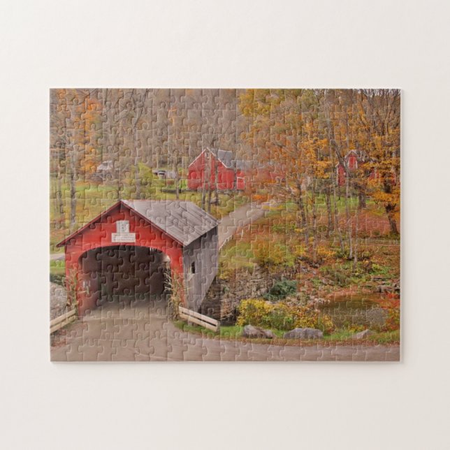 Vermont Covered Bridge Jigsaw Puzzle (Horizontal)