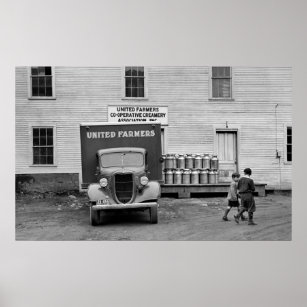 Vermont Dairy Co-op, 1930s Poster