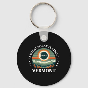 Vermont Eclipse 4.08.24 America Total Solar Eclips Key Ring