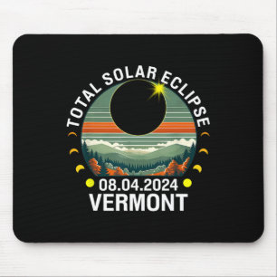 Vermont Eclipse 4.08.24 America Total Solar Eclips Mouse Pad