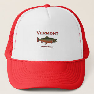 Vermont Fishing - Brook Trout Trucker Hat