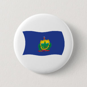Vermont Flag Button