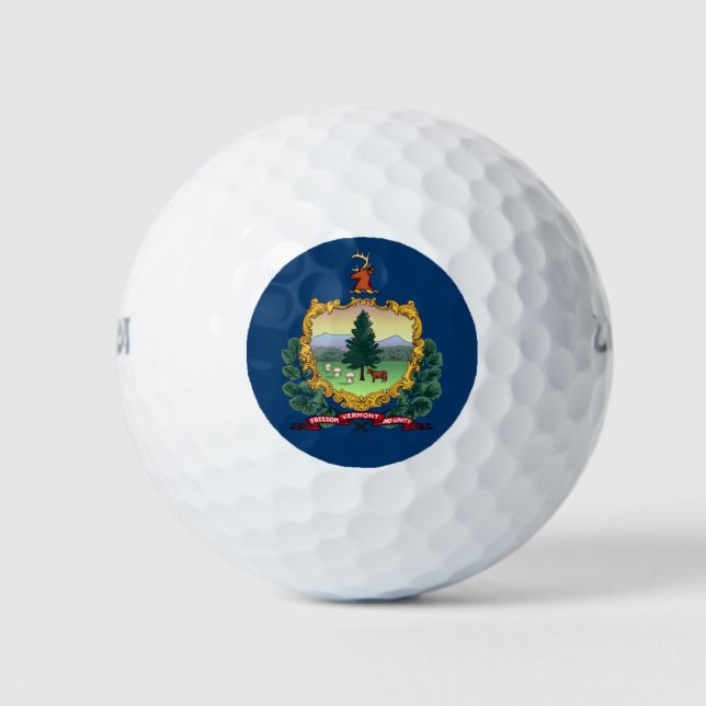VERMONT FLAG GOLF BALLS (Front)