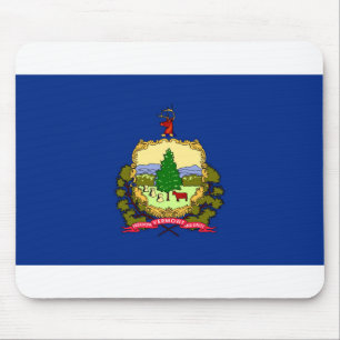 Vermont flag mouse pad