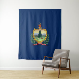 Vermont flag tapestry