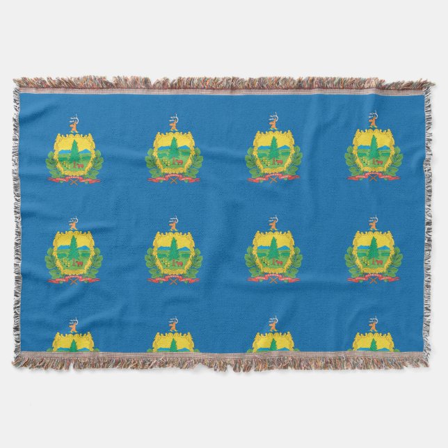 VERMONT FLAG THROW BLANKET (Front)