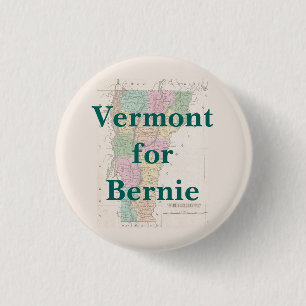 Vermont for Bernie 2016 3 Cm Round Badge