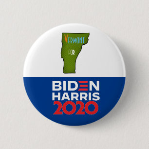 Vermont for Biden Harris 2020 6 Cm Round Badge