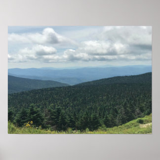 Vermont Green Mountains View Poster