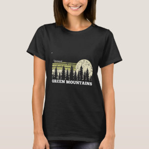Vermont Hiking Green Mountains Trees Nature Forest T-Shirt