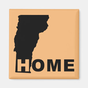 Vermont Home Away From State Fridge Magnet