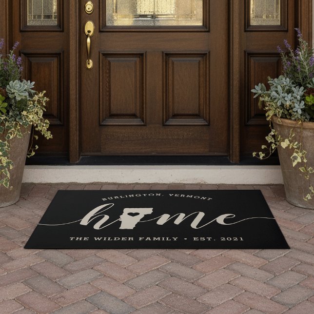 Vermont Home State Personalised Doormat (Creator Uploaded)
