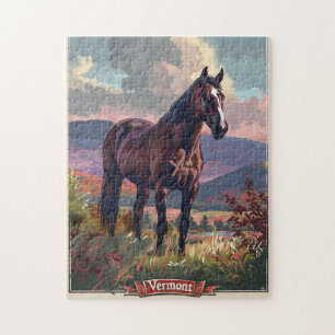 Vermont Horse Jigsaw Puzzle