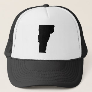 Vermont in Black and White Trucker Hat