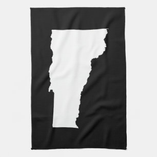 Vermont in White and Black Tea Towel