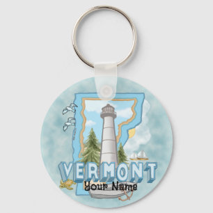 Vermont Lighthouse  keychain 