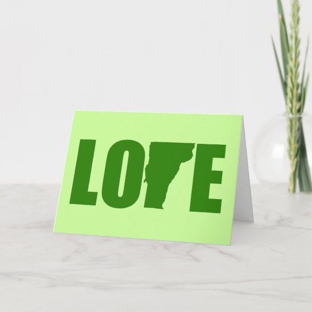 Vermont Love Greeting Card (Front)