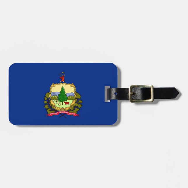 Vermont Luggage Tag (Front Horizontal)