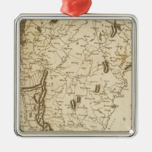 Vermont Map by Arrowsmith Metal Ornament