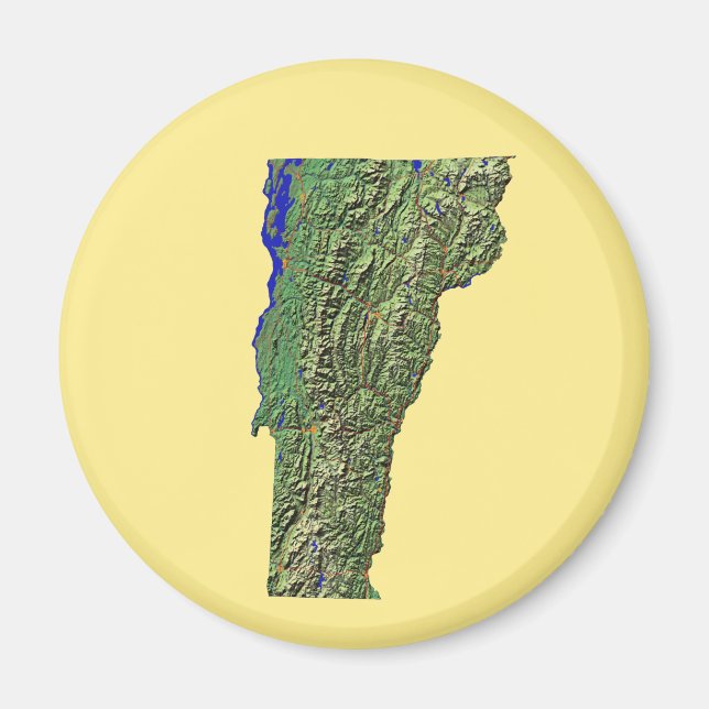 Vermont Map Magnet (Front)