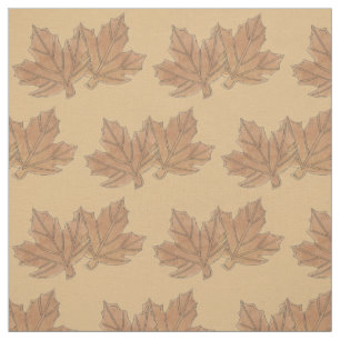 Vermont Maple Leaf Leaves Sugar Candy VT Foodie Fabric