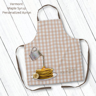 Vermont Maple Syrup Gingham Apron