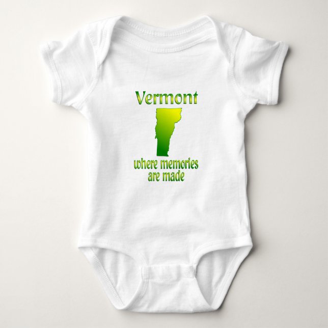Vermont Memories Baby Bodysuit (Front)